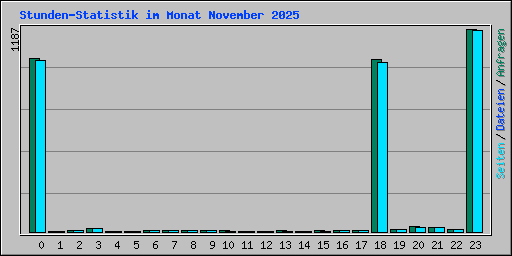 Stunden-Statistik im Monat November 2025