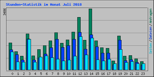 Stunden-Statistik im Monat Juli 2018