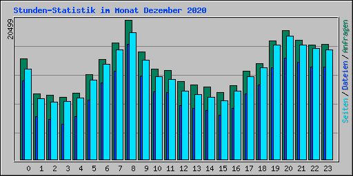 Stunden-Statistik im Monat Dezember 2020