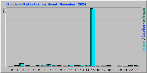 Stunden-Statistik im Monat November 2024