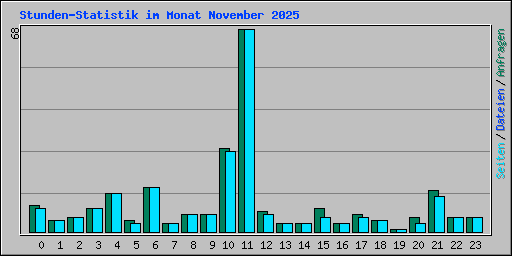Stunden-Statistik im Monat November 2025