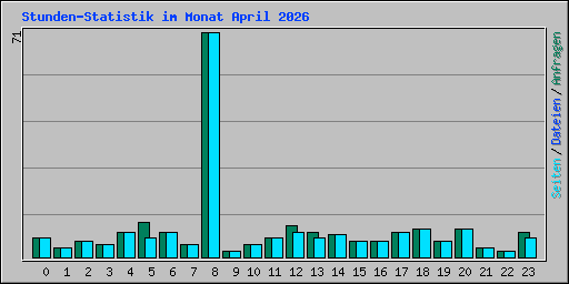 Stunden-Statistik im Monat April 2026