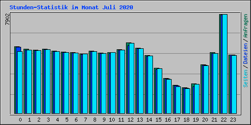 Stunden-Statistik im Monat Juli 2020