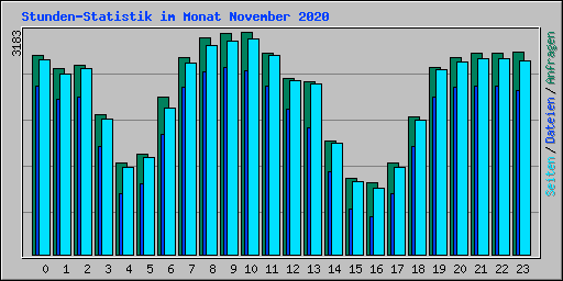 Stunden-Statistik im Monat November 2020