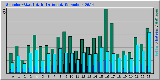 Stunden-Statistik im Monat Dezember 2024